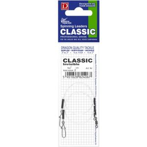 DRAGON Classiv Invisible 8kg 40cm 2szt Przypon Spinningowy Fluorocarbon Dragon PDF-.50-408-40 - obrazek 1
