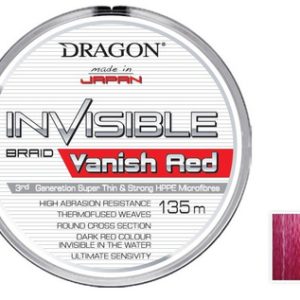 Plecionka Invisible VANISH RED / Momoi 135 m 0.08 mm/6.00 kg ciemnoczerwona DRAGON PDF-41-10-808 - obrazek 1