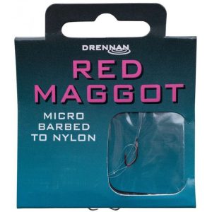 Gotowe Przypony Drennan RED MAGGOT hak nr14 0,14mm 30cm 8szt - obrazek 1
