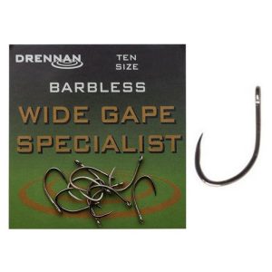 Haczyki Drennan WIDE GAPE SPECIALIST rozm 6 10szt (bezzadziorowe z oczkiem) - obrazek 1