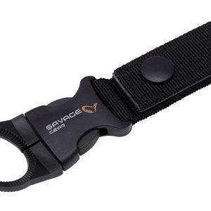 Uchwyt na wode lub podbierak Savage Gear BOTTLE AND NET CLIP - obrazek 1