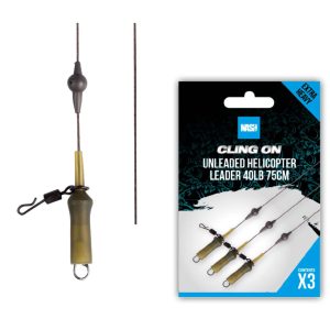 Zestaw helikopterowy NASH Ready Tied Unleaded Helicopter Leader 40LB 75cm - obrazek 1