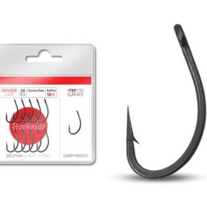 Haczyki Karpiowe Delphin rozm 8 11szt (zadziorowe) - obrazek 1