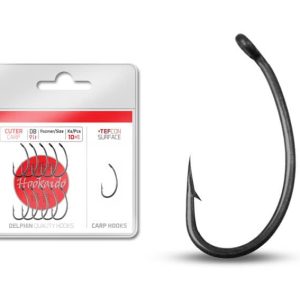 Haczyki Karpiowe Delphin rozm 8 11szt (zadziorowe) - obrazek 1