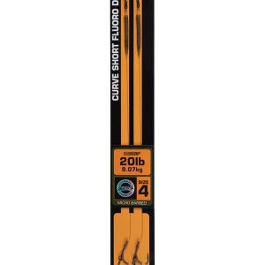 Gotowe przypony FOX Edges Curve Short Fluoro D-Rig rozm 6 20lb Illusion 2szt - obrazek 1