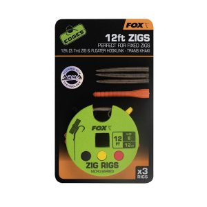Edges Zig Rig 8 - 12lb 12ft x 3 - obrazek 1