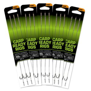 FOX Carp Ready Rigs Wide Gape rozm 6 Barbless (20lb) szt Gotowe przypony (bezzadziorowe) FOX CCR195 - obrazek 1