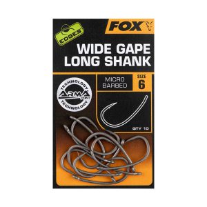 Haczyki karpiowe FOX Edges Armapoint Super Wide Gape Long shank rozm 7 10szt - obrazek 1