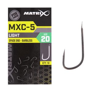 Matrix MXC-5 Size 20 Barbless Spade End (PTFE) 10pcs - obrazek 1