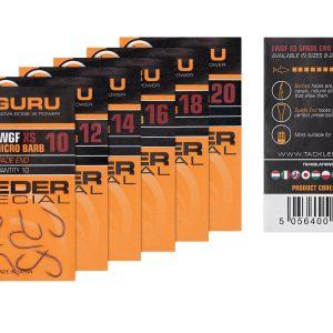 Guru Feeder Special XS rozm 8 zadziorowe z łopatką 10szt Haczyki Guru GFSXS08 - obrazek 1